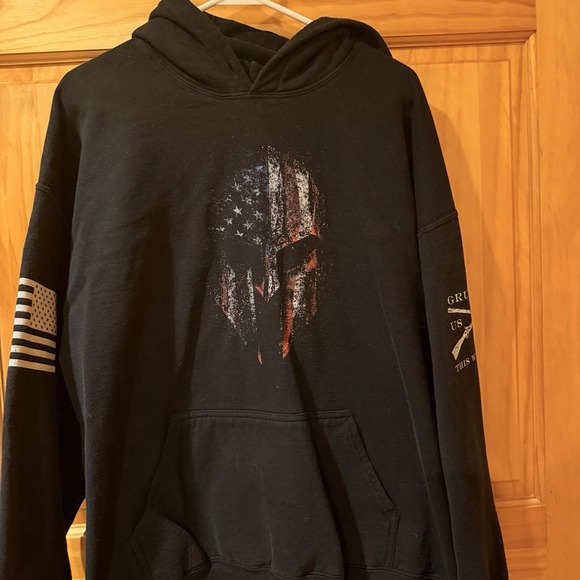 Mens XLarge Grunt Style Hoodie Streetwear Army Military Outerwear Graphic - Picture 5 of 6